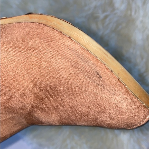 Qupid Peep Toe Block Heel Shootie Boots Booties - Picture 5 of 5